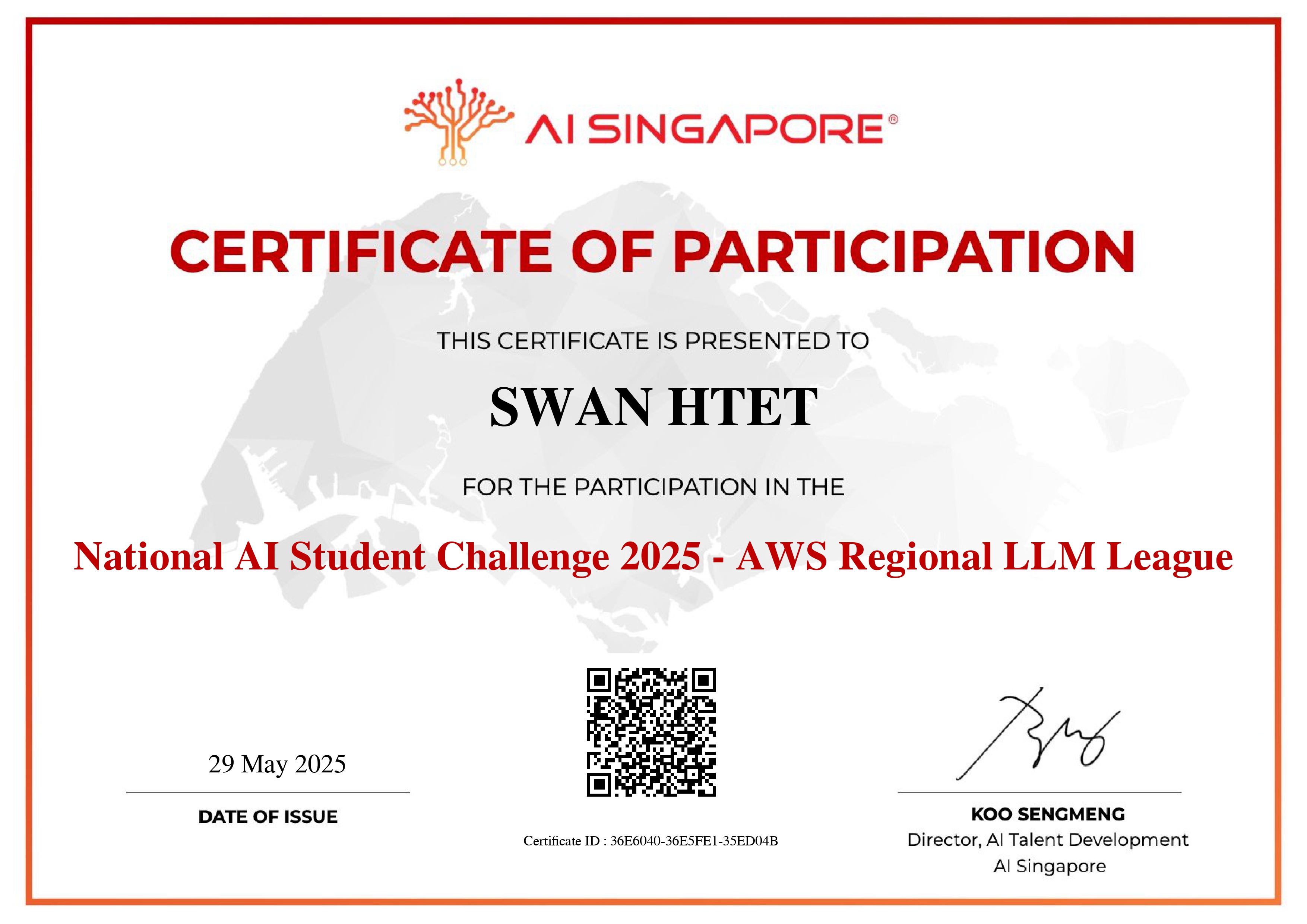 AI Singapore Certificate
